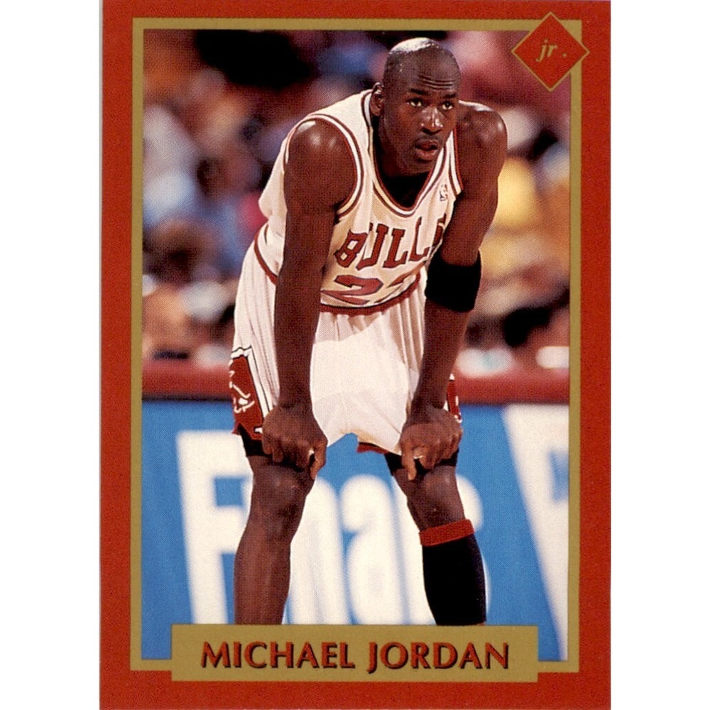 1991 Tuff Stuff Jr. Special Issue NBA FInals #4 Michael Jordan Chicago Bulls